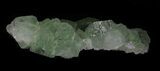 Sea Green Fluorite on Quartz - China #32494-3